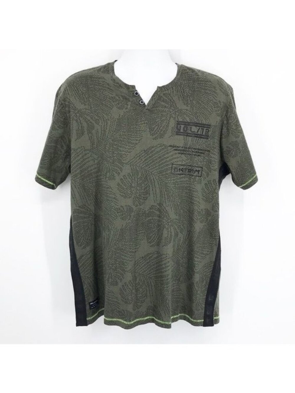 Projek Raw Men's Tropical Heat Henley Size XL New
